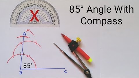 How to Construct 85 Degree Angle With Compass | 85 Degree Angle with Compass