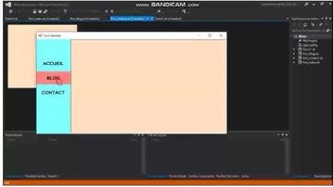 Créer un Menu de navigation et naviguer sur ses différents formulaires en VB.Net (MDIPARENT)