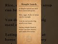 Simple Lunch Ideas for Daily Life