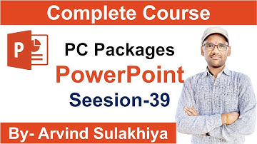 21 Nov 2020- Session 39 MS PowerPoint 2019 Tutorial - Insert Tab- in Hindi By Arvind
