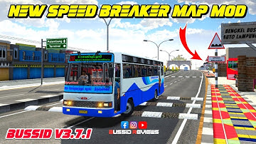 🎀🤩NEW SPEED BREAKER & BARRICADE MAP MOD FOR BUSSID V3.7.1🔥😎