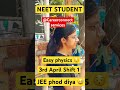 #jee mains 2025 Neet student Shocking Reaction Easy paper 😲 #jeemains #jeemain April 3rd
