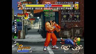 [Real Bout Fatal Fury 2] Franco Bash 2B5C special cancel into golden bomber