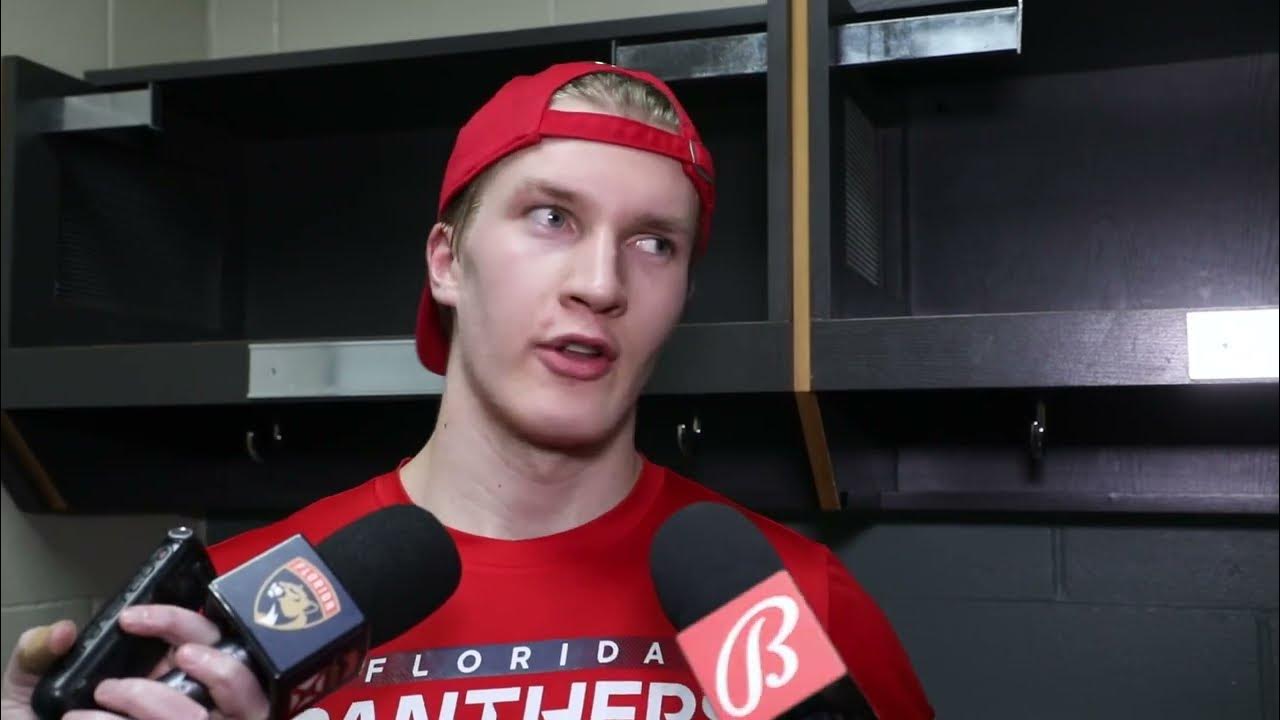 Anton Lundell, Panthers Postgame Florida 2, Minnesota Wild 1 (SO