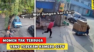 Lupa Tarik Rem Tangan Mobil Masuk Selokan❗️❗️ Momen Kocak Yang Terekam CCTV