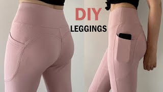 Stirrup Leggings with Side Pockets DIY | Sewing Tutorial and Pattern