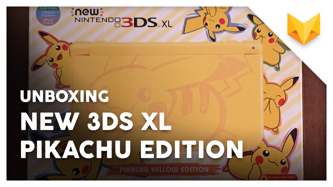 Unboxing New 3ds Xl Pikachu Yellow Edition Youtube