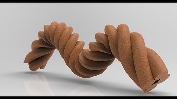 Autodesk maya 2020--How to create twisted rope