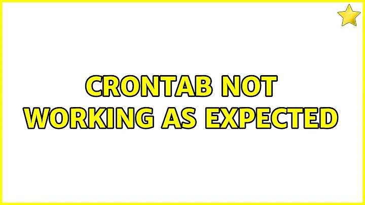 Ubuntu: crontab not working as expected (2 Solutions!!)