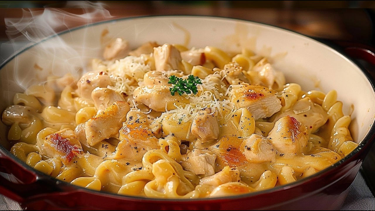 My Husband Is Obsessed With This Creamy Chicken Pasta! I Cook It Every Week