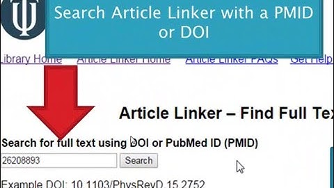 TUC Library: Article Linker