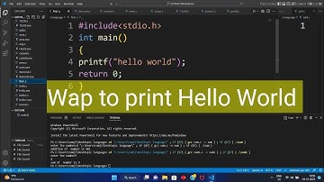 Hello world in c programming || Print hello world in c language