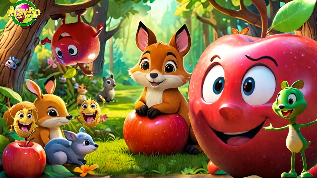A For Apple Nursery Rhymes For Children || Kids World Nursery Rhymes ...
