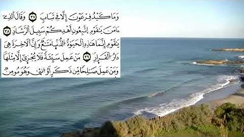 ما تيسر من سورة غافر بصوت القارئ عبد الاله البخاري