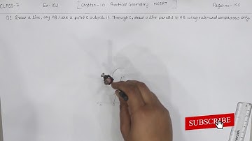 Class 7 -Question 1 Ex- 10.1-Practical Geometry- Chapter 10 Maths Class 7- NCERT