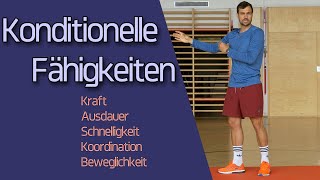 Konditionelle Fähigkeiten | Motorische Hauptbeanspruchungsformen |Trainingslehre | Sportmatura