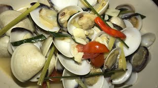 How to cook clams| How to fry Clams with ginger garlic ? lemongrass shorts