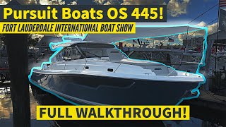 PURSUIT'S NEW OS 445 Fort Lauderdale Boat Show 2022 @PursuitBoatsChannel #flibs