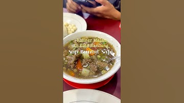 kuliner malam-malam di Bandung emang paling cocok nyobain SOP Buntut Sapi Hj.Ine