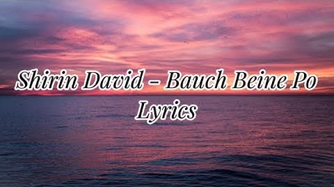 Shirin-David-Bauch Beine Po                                   Lyrics