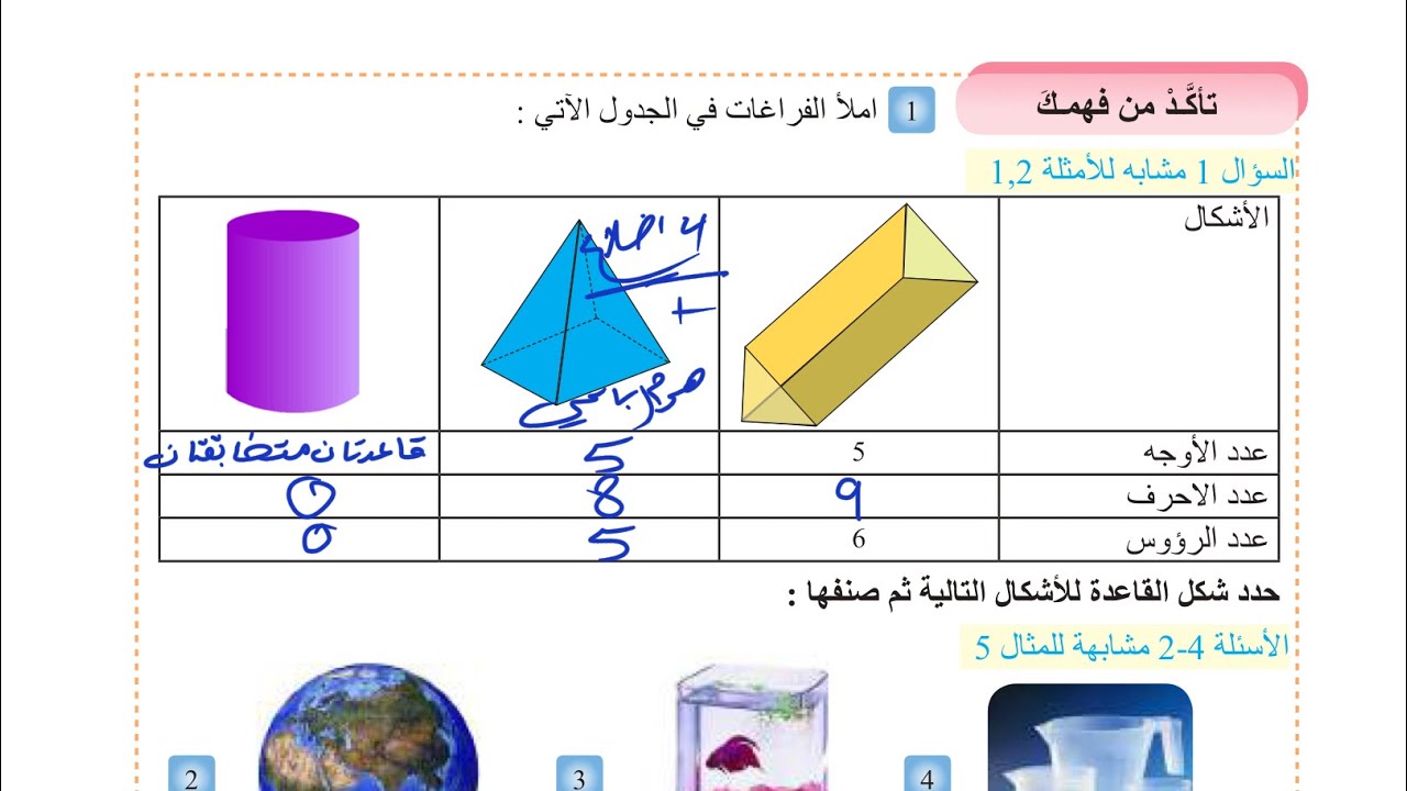 حل تأكد من فهمك صفحة 112 رياضيات للصف الأول متوسط المنهج الجديد 2026