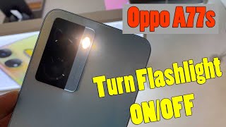 How To Turn Flashlight ON/OFF in Oppo A77s screenshot 4