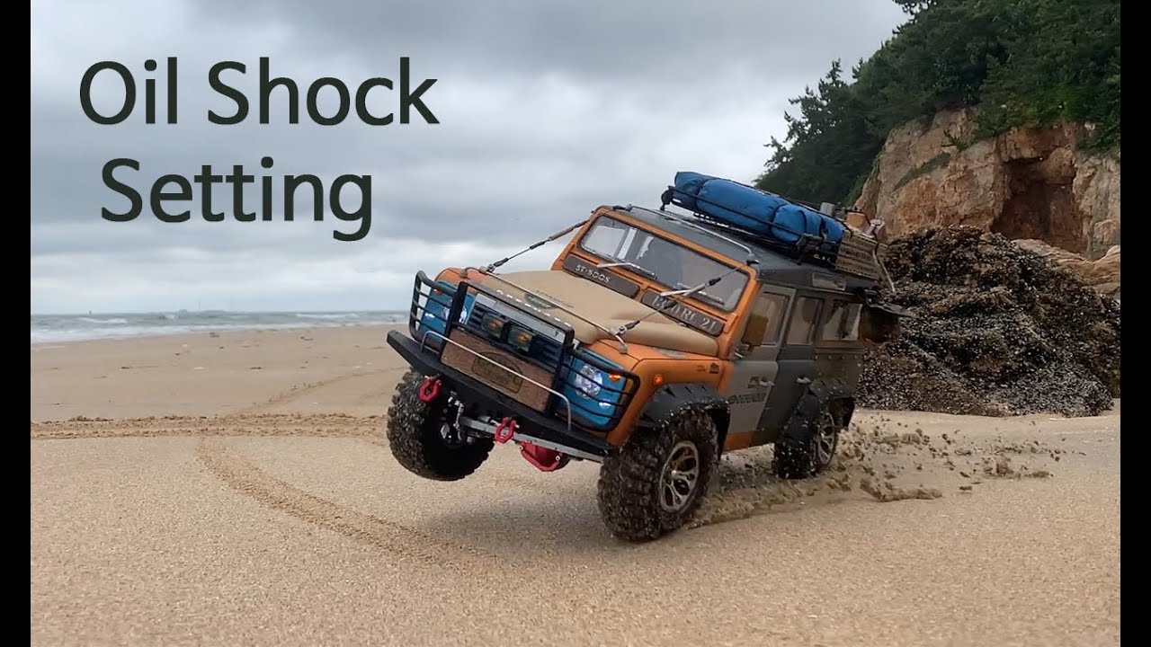 OilShock Setting  1/10 rc car D110 디펜더 오일쇽세팅 테스트