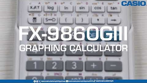 CASIO FX 9860GIII