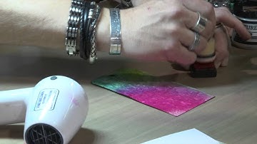 CHA2015 Tim Holtz Ranger Demo: Texture Paste with Distress, and Coloring Metal and Resin