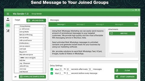 Effortless Group Messaging: WaSender Bulk WhatsApp Group Sender Demo