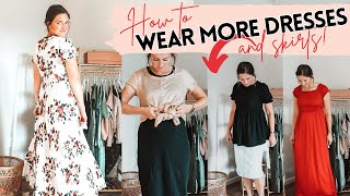 Modest Outfits: Simple tips to wear dresses and skirts more! | Modest Tryon