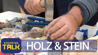 CREATIVA-Talk – Holz &amp; Stein – Skulpturale Lichtobjekte und Natursteinmosaike (Aufz. v. 02.11.2021)