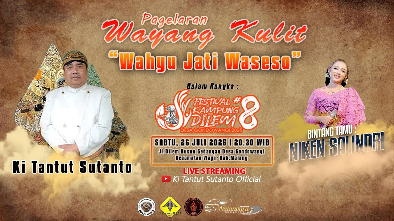 🔴Live Wayang Kulit KI TANTUT SUTANTO Dalam Acara Festival Kampung Dilem, Gondowangi,Wagir Kab.Malang
