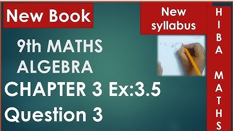 9th maths chapter 3 exercise 3.5 question 3 tn samacheer hiba maths