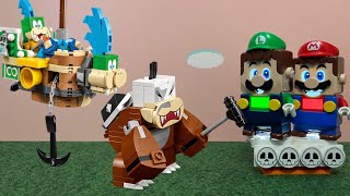 Can Mario and Luigi defeat Larry and Morton Koopa in their Airships? Lego vs Game