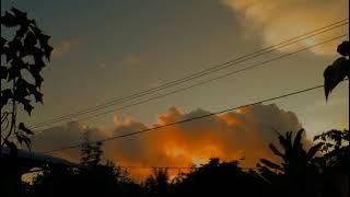 Vidio Mentahan Awan Senja Bergerak
