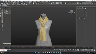 Tying a scarf using the Cloth modifier in 3ds Max. (Tutorial without comments.)