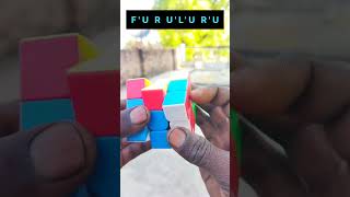 Rubik’s Cube Trick 🔥 Easy Last Layer Solve ||F'U'R'U'L'U'R'U' ||