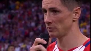Fernando Torres and Atletico Fans Crying During His Farewell Speech