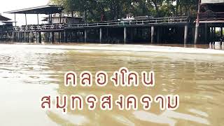พานั่งเรือ คลองโคน สมุทรสงคราม สู่ทะเลปากอ่าวไทย