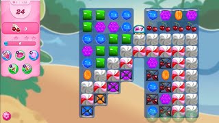 Candy Crush Saga LEVEL 138 NO BOOSTERS (new version) 24 MOVES