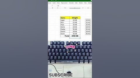 Why Your Excel Sum Shows 0 with Kg & % | And the Fix Is Genius!#ExcelTips #Excel #Shortcuts #tips