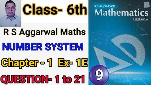 Class 6 Maths | R S Aggarwal | Number System | Exercise 1E | Part  9 | O P Saini Sir