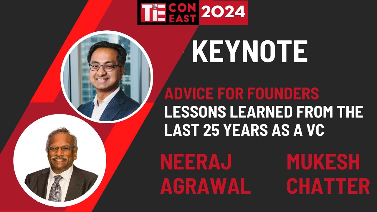 Keynote - Neeraj Agrawal (with Mukesh Chatter): Advice for Founders