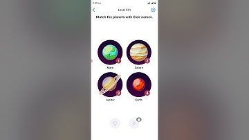 Easy Game Level 551 Match the planets with their names