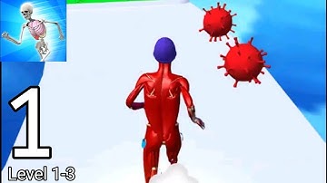 DNA🧬 RUN 3D GAME :1 VS 9999 ALL Levels Gameplay Android,ios Level (1-3)