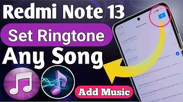 Redmi note 13 set Ringtone Any song // Ringtone settings