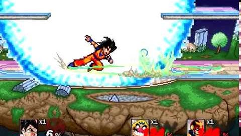 Goku Vs Donkey Kong Vs Wario Vs Captain Falcon