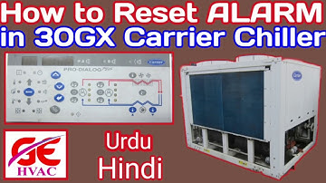 How to Reset ALARM in 30GX carrier Chiller in Urdu/Hindi