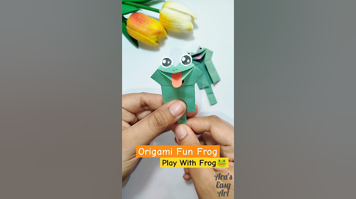 DIY Origami Fun Frog game making for kids @ArasEasyArt #diy #youtubeshorts #activity #cute #frog